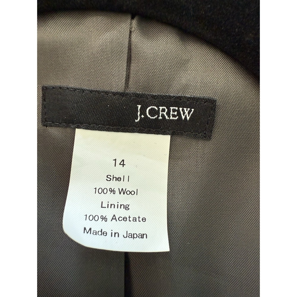 J. Crew Blazer NWOT VTG Gray Sz 14 100% Wool Made In Japan Classic - Picture 5 of 7